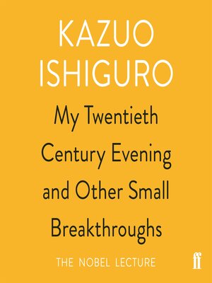 cover image of My Twentieth Century Evening and Other Small Breakthroughs